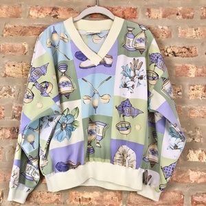 Vintage 1980's Women's Golf Pullover Small